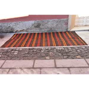 Tapis en laine patchwork rouge brun traditionnel 4.6x10.7 pieds couloir rectangle turc de grande surface pour adolescent Latex pour chambre utilisation au chevet - Product Image 4