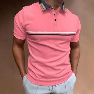 Polo de negocios de ocio personalizado, camiseta de manga corta de verano con logotipo, diseño personalizado, tela para ocasiones de golf - Product Image 5