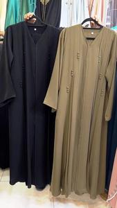 Elegante y modesta ropa musulmana tradicional para mujer islámica, estilo Pintex Abaya, accesorio incluido - Product Image 3