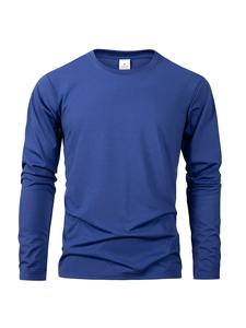 Camisetas de manga larga para hombre, estilo casual, color sólido, alta calidad, camiseta negra clásica, ropa para hombre, primavera/otoño - Product Image 4