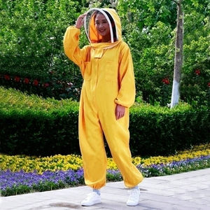 Professional Women Beekeeper <b>Suit</b> 100% Cotton <b>Full</b> <b>Body</b> Protection Durable Workwear Coverall For Apiary Use Custom OEM Service - Product Image 4
