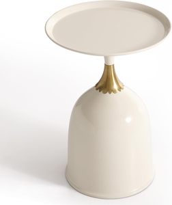 <b>Marble</b> <b>Top</b> Metal Frame Coffee <b>Side</b> <b>Table</b> Modern Design for Your Living Room or Lounge Space - Product Image 4