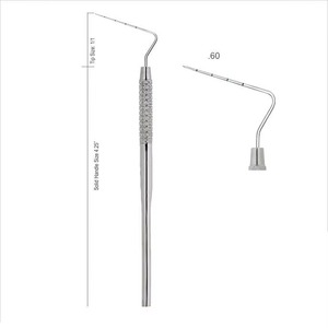 Instrumento Dental Profesional: Sondas de Bolsillo de Una Sola Punta, Instrumentos de Relleno de Acero Inoxidable Alemán, Raspador Periodontal Manual - Product Image 3