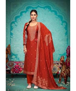 Kurti en soie pakistanaise VintageGharara pour femme avec tenue de fête et de festival Eid - Product Image 5