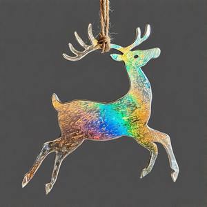 AuroraRein Cast Hanging Holiday Reno para decoración festiva del hogar Escultura de Navidad para exhibiciones de temporada - Product Image 3