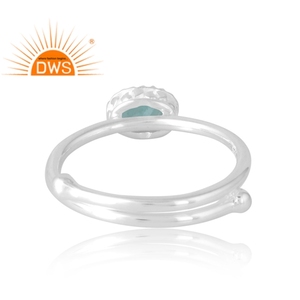 Anillo de piedras preciosas de amazonita Natural de Plata de Ley 925 más vendido, joyería personalizada para mujer, regalo para ella - Product Image 2