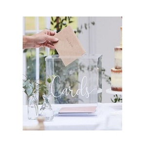 Thiết kế tốt hình vuông hộp thẻ Chất lượng cao tùy chỉnh kích thước rõ ràng Acrylic Hộp Thẻ với giá cả hợp lý - Product Image 2