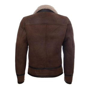 Vestes en cuir véritable de qualité supérieure hommes en peau de mouton véritable Slim Fit Design épaules renforcées Ridewear veste de motard pour hommes - Product Image 3