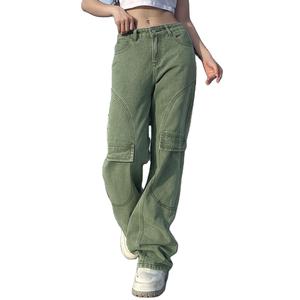 Distressed Vintage Blue Jeans Pants Men Wide leg <b>Denim</b> <b>Trousers</b> Male Oversize Streetwear Fashion Casual Straight Jeans - Product Image 1