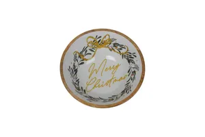 Tazón de madera pulido hecho a mano de calidad de exportación para aperitivos, frutos secos, postres y uso doméstico/en fiestas, de proveedor indio. - Product Image 4