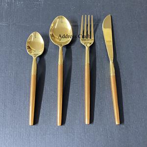 Juego de cubertería de acero inoxidable con mango de resina, elegante, regalos de fiesta de negocios, juego de cubiertos personalizado, venta al por mayor - Product Image 6