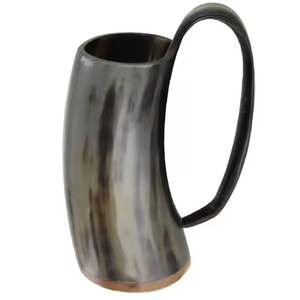 Tasse en corne faite à la main de haute qualité disponible en taille personnalisée pour la fête à boire au prix de gros - Product Image 2