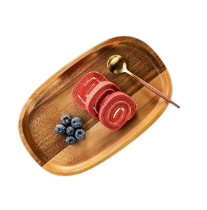 Plato DE SERVICIO DE MADERA decorativo de Venta caliente para el hogar, cocina, restaurante, Hotel, plato de artículos de servidor duradero - Product Image 6