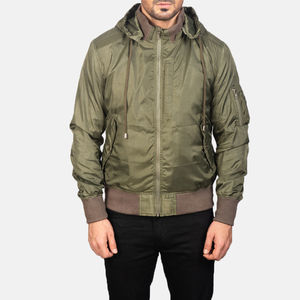 Nouveau blouson d'aviateur de haute qualité, meilleur design, impression de logo personnalisé, blouson aviateur léger à manches longues pour hommes, respirant - Product Image 1