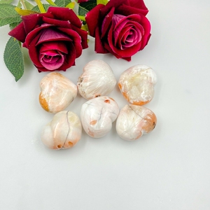 Vente en gros de cristaux de quartz de scolecite naturels coeur debout de guérison pour l'amour pierres précieuses pour le bureau de noël - Product Image 3