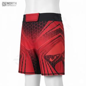 Shorts de boxe MMA pour hommes de haute qualité, coton et polyester confortables, prix compétitif, vente en gros, vêtements d'arts martiaux, extensible, KTE pour hommes - Product Image 3