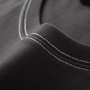 Camisa de algodón con cuello redondo para hombre, transpirable, cómoda, personalizable, informal, para la comodidad diaria y el estilo, Jersey de manga corta de secado rápido - Product Image 2