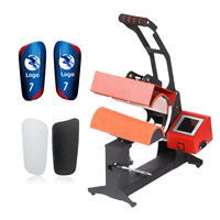 Machine de presse à chaud monoposte pour protège-tibias, équipement d'impression par transfert thermique personnalisé pour protège-tibias de football pour enfants et adultes