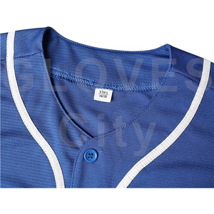 Camiseta de Béisbol Personalizada con Logotipo del Equipo, Diseño de Bordado 3D Transpirable para Hombres Adultos, Uniforme de Softbol - Product Image 3