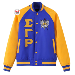 Vente à chaud, vestes en satin de soie Sigma Gamma Rho à la mode, vestes en satin, veste en satin de couleur unie avec logo personnalisé - Product Image 6