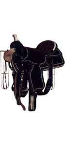 Sillín de sendero de caballo occidental de estilo inglés profesional Montar a caballo sintético de cuero de alta calidad de alta demanda - Product Image 5