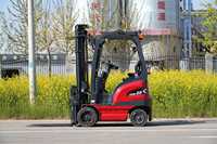 Chariot élévateur électrique compact 2T 3m de haute qualité avec contrôleur Curtis, fourches réglables, pédale antidérapante, personnalisable pour l'exploitation minière