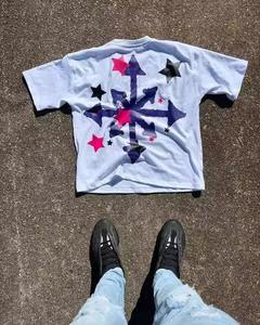 Ensemble 2 pièces de t-shirts et shorts d'été personnalisés unisexe, en coton respirant à double couche, survêtement assorti unisexe pour hommes - Product Image 3