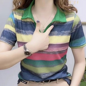 Short Sleeve T-<b>shirt</b> <b>Women's</b> Summer Fashion Color Full Breathable Polo <b>Shirt</b> Comfortable Leisure Pullover Female Clothing Tops - Product Image 6