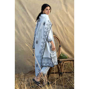 Conjunto de Traje de 3 Piezas Bordado para Mujer con Dupatta de Algodón Bordado PM-62051 - Product Image 3