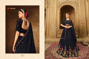 Georgette Lehenga Choli de haute qualité avec Dupatta avec fil et broderie de séquence fournisseur mondial - Product Image 4