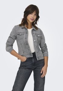 Chaqueta vaquera OEM gris medio de alta calidad para mujer, bolsillos en el pecho y cierre de botones diseñado para mujer, comodidad para todas las estaciones - Product Image 5