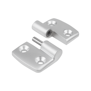 K0579 Lift Off Door <b>Hinge</b> Left 52x48 mm Powder Coated Aluminium Stainless Steel <b>Pin</b> Cabinet Hardware - Product Image 2