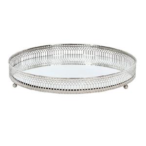 Wholesale Rustic Mirror Food Tray Custom Decorative <b>Vanity</b> Home Decor Hotel Caffey Dessert Snacks Platter Use - Product Image 3