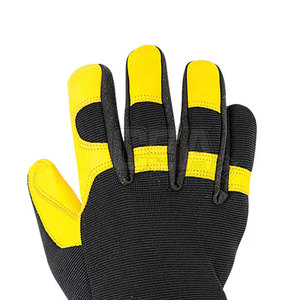 Precio al por mayor de diseño personalizado Guantes mecánicos Cuero Ligero Diseño único Guantes mecánicos - Product Image 4