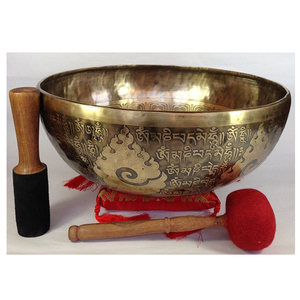 Bol chantant religieux en laiton en métal fabricant nouveau Design bol chantant tibétain pour la méditation et la guérison en gros - Product Image 2