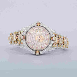 Reloj de Diamantes Moissanite Brillante para Mujer con Estilo Elegante, Artesanía de Alta Gama y un Aspecto Premium para Cualquier Evento - Product Image 1