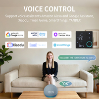 Termostato Digital WiFi para Calefacción, Controlador Inteligente de Temperatura para Caldera de Gas y Calefacción por Suelo Radiante, Sensor de Temperatura NTC