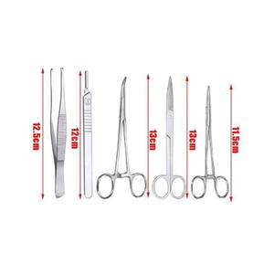 Kit complet de formation aux sutures chirurgicales de haute qualité en acier inoxydable pour la dissection en pratique médicale, alimentation manuelle - Product Image 3