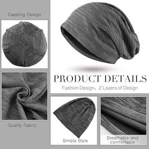 Abordable en gros en détresse Style Hommes Femmes Mode Long Slouchy Beanie Hats Oversized Baggy Beanies Caps - Product Image 6