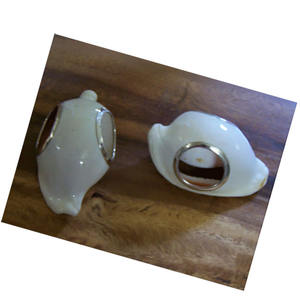 <b>NAPKIN</b> ring with shell cyprea <b>Silver</b> Seashell Cyprea SEASHELL JEWELRY Motive White for Giveaways - Product Image 2