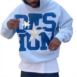 เสื้อฮู้ดผ้าคอตตอนมีซิปรูดสำหรับผู้ชายเสื้อมีฮู้ดแนวสตรีทแวร์ผ้าคอตตอน100% ออกแบบได้ตามต้องการ400 GSM - Product Image 5