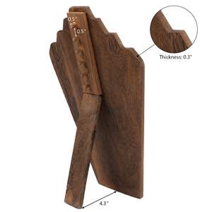 Élégant présentoir de collier en bois vert foncé détachable pour chevalet de peinture - Product Image 3