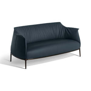 Sofá de 2 Plazas Archibald, Cuero Genuino y Artificial, Extensible y Tapizado, Juego de Muebles para el Hogar, Elegante y Asequible - Product Image 3