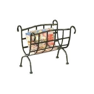 Haute vente porte-revues en métal fini laiton Antique classique élégant moderne Vintage porte-revues décoratif - Product Image 1