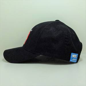 Gorra de béisbol de pana negra al por mayor con logotipo bordado de dibujos animados sombrero informal de calidad superior OEM Vietnam para promociones - Product Image 3
