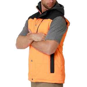 Vente en gros de gilet bouffant en laine sans manches pour hommes avec logo personnalisé pour l'hiver gilet décontracté sans manches avec logo personnalisé - Product Image 3