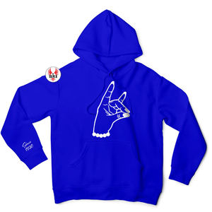 Sudadera con Capucha de Felpa para Mujer con Bordado de la Hermandad Zeta Phi Beta |   Sudadera con Capucha de Algodón Griego Bordada con el Logotipo de la Hermandad ZPB para Mujer - Product Image 2