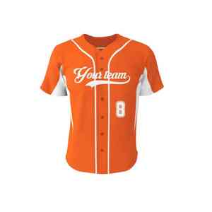 Uniformes d'équipe boutonnés authentiques à fines rayures et maillot de baseball personnalisé vente en gros en polyester cousu par sublimation pour hommes jeunes - Product Image 3