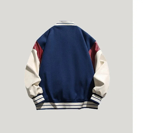 Chaqueta Universitaria de Moda Masculina 2026, Chaqueta Bomber Informal de Corte Ajustado, Chaquetas de Béisbol, Chaqueta Universitaria de Lana con Letras para Hombre - Product Image 6