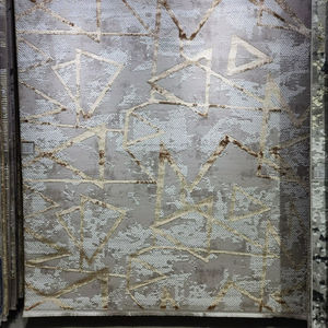 Alfombra Moderna Adiva Rectangular de Jacquard, Hecha a Máquina, de Polipropileno, Yute y Poliéster, Tejida, de Pelo Alto y Grueso para Sala de Estar - Product Image 1